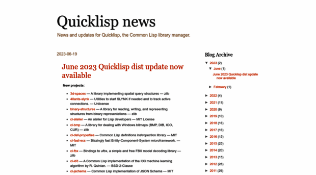 blog.quicklisp.org