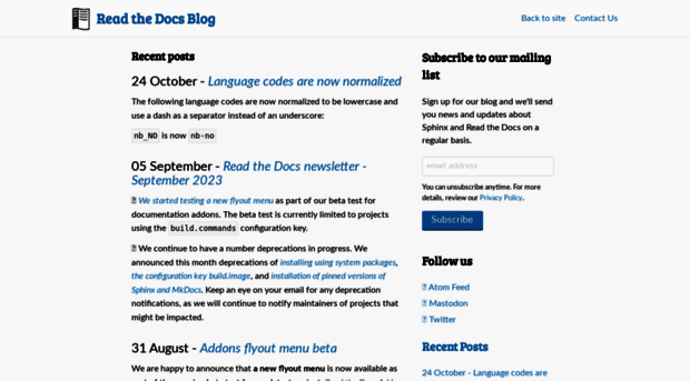 blog.readthedocs.com