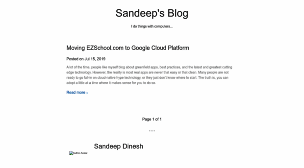 blog.sandeepdinesh.com