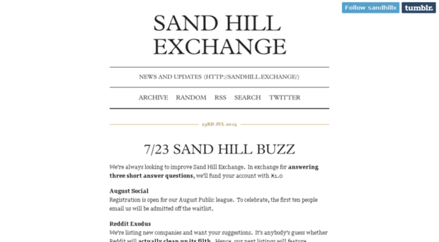 blog.sandhill.exchange