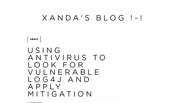 blog.xanda.org