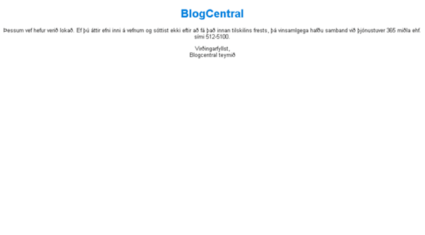 blogcentral.is
