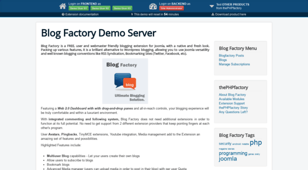 blogfactory.thephpfactory.com