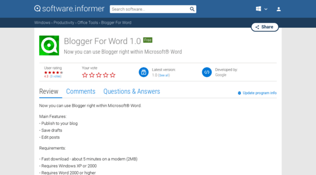 blogger-for-word.software.informer.com