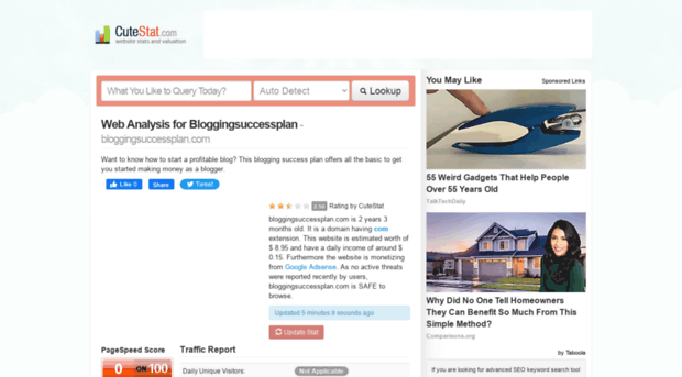 bloggingsuccessplan.com.cutestat.com