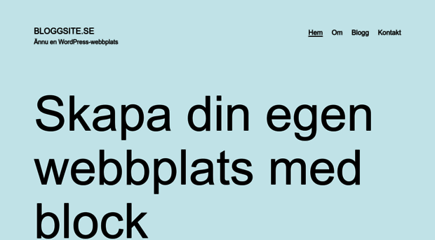 bloggsite.se