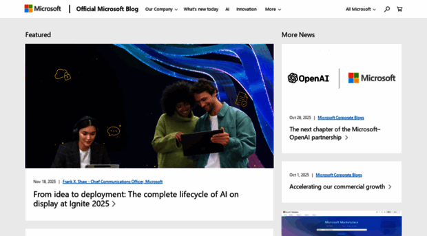 blogs.microsoft.com - The Official Microsoft Blog - Blog S Microsoft