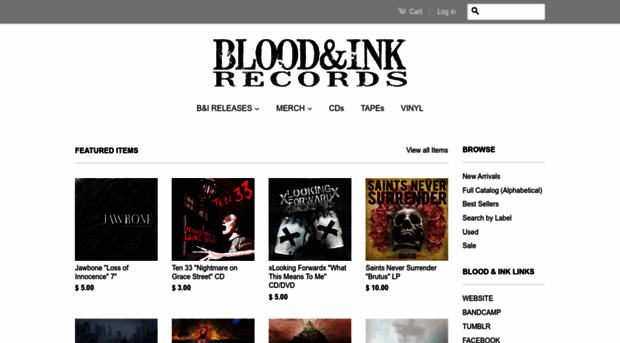 bloodandinkrecords.com