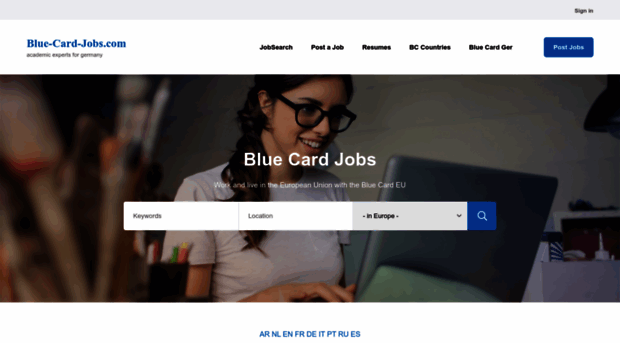 blue-card-jobs.com