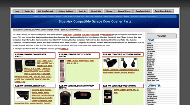 blue-max.garage-door-opener-parts.com