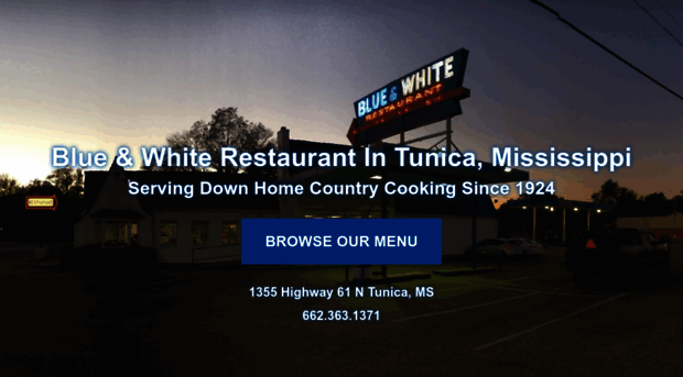 blueandwhiterestaurant.com