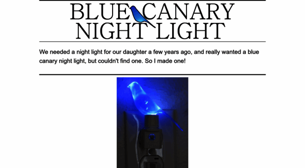 bluecanarynightlight.com