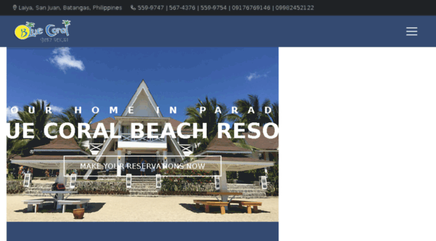 bluecoralbeachresort.com.ph