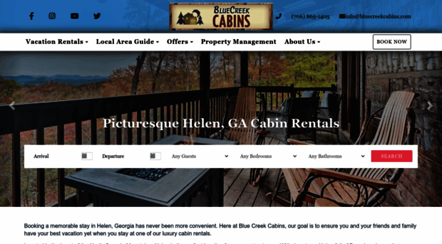 bluecreekcabins.com