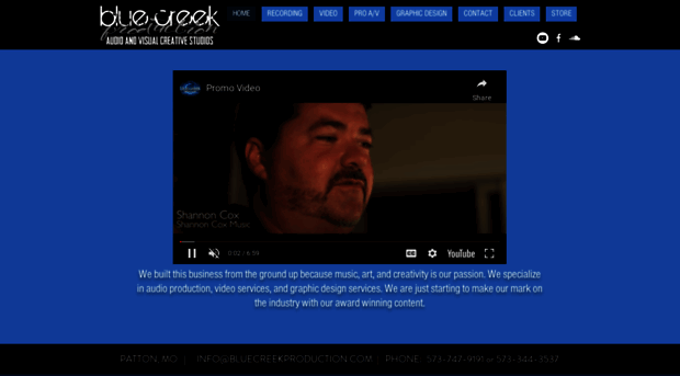 bluecreekproduction.com