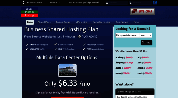 bluedomainhosting.com
