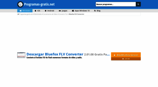 bluefox-flv-converter.programas-gratis.net
