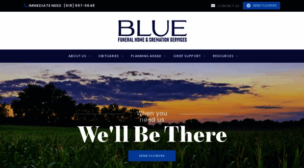 bluefuneralhome.com