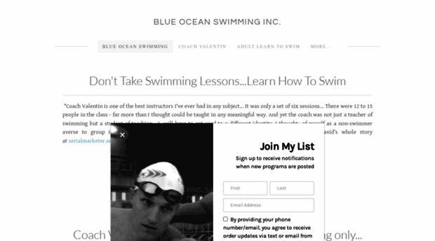 blueoceanswimming.com