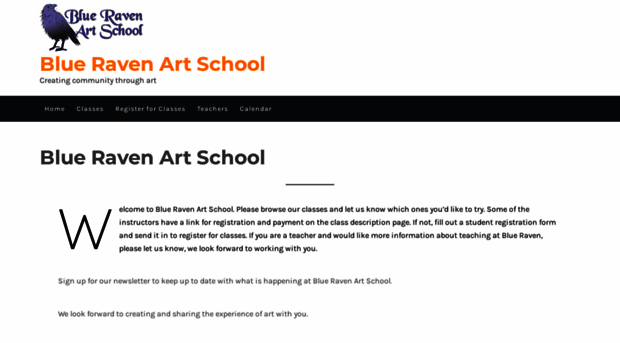 blueravenartschool.com