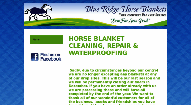 blueridgehorseblankets.com