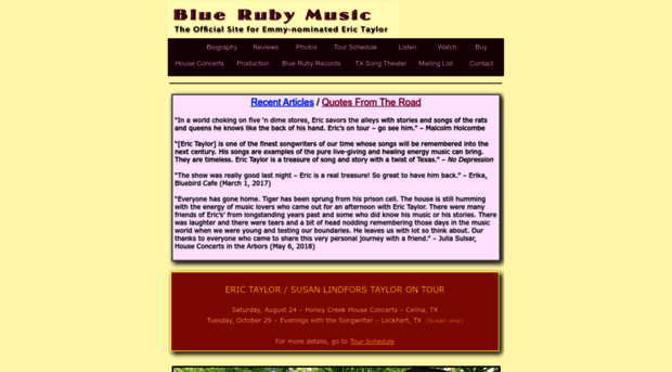 bluerubymusic.com