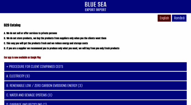 blueseaexportimport.com