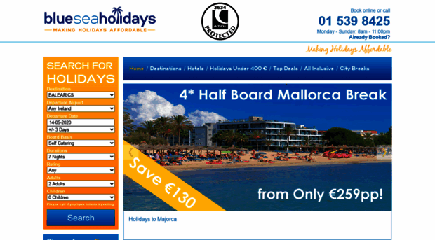 blueseaholidays.ie