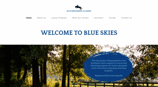 blueskiesridingacademy.com