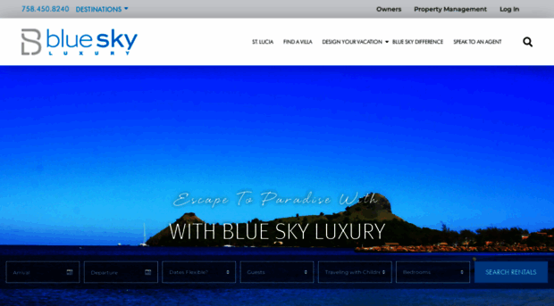 blueskyluxurystlucia.com