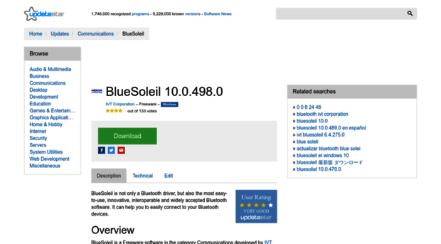 bluesoleil.updatestar.com