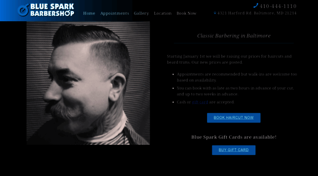 bluesparkbarbershop.com