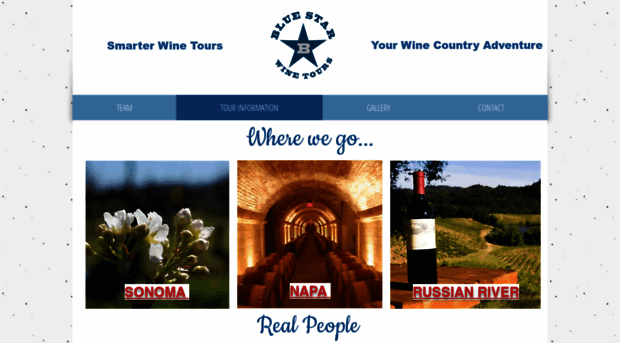 bluestarwinetours.com