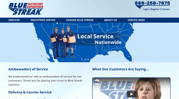 bluestreakcouriers.com