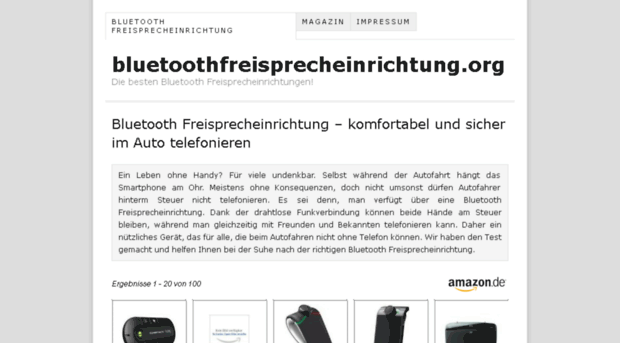 bluetoothfreisprecheinrichtung.org