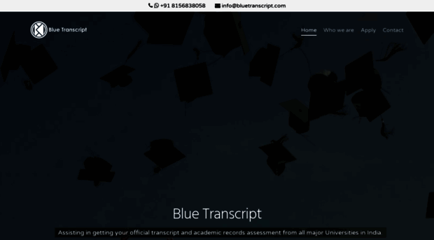 bluetranscript.com