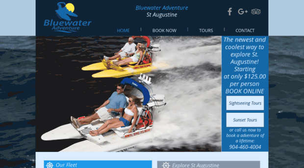 bluewateradventurestaugustine.com