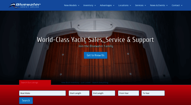 bluewateryachtsales.com