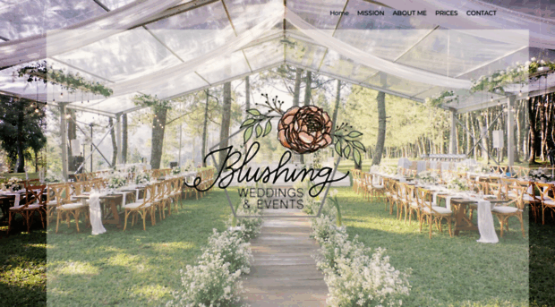 blushingweddingsandevents.com