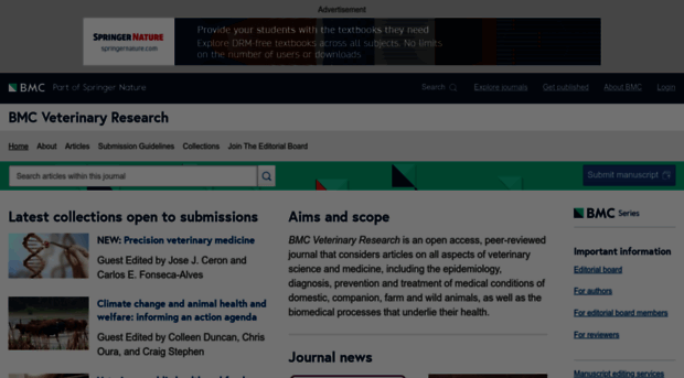 bmcvetres.biomedcentral.com