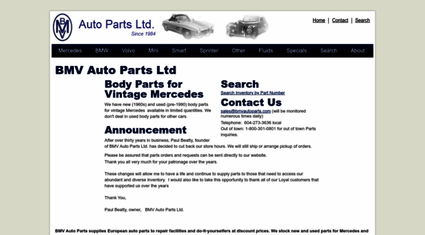 bmvautoparts.com