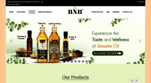 bnbsesameoil.com