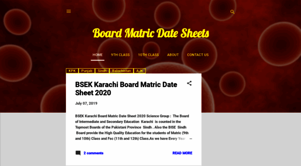 boardmatricdatesheets.blogspot.com