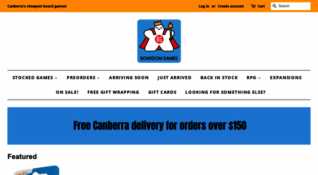 boardom.com.au - Canberra's cheapest boardg... - Boardom