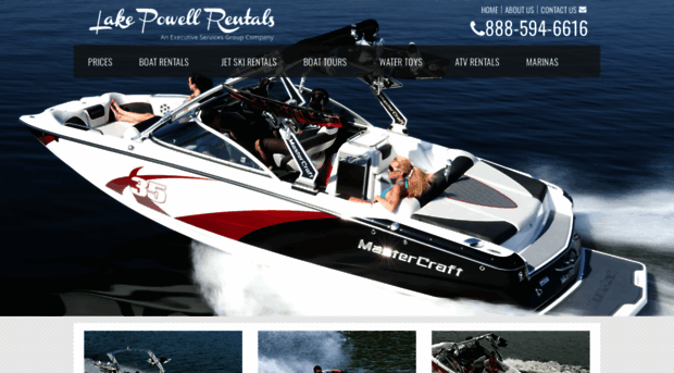 boatrentalslakepowell.com