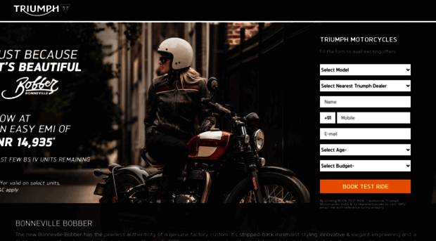 bobber.triumphmotorcyclesindia.com