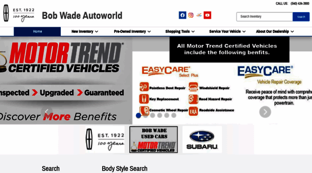 bobwadeautoworld.com