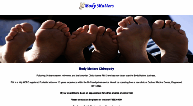 bodymatterschiropody.co.uk