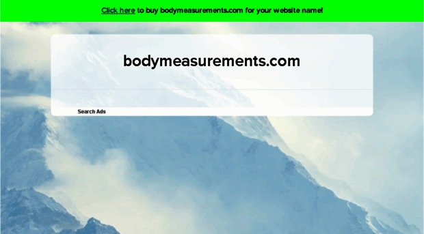 bodymeasurements.com