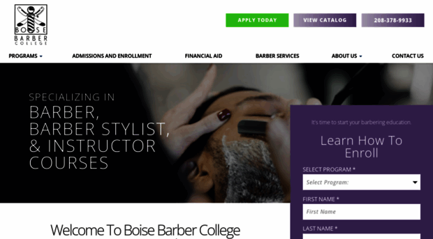 boisebarbercollege.com